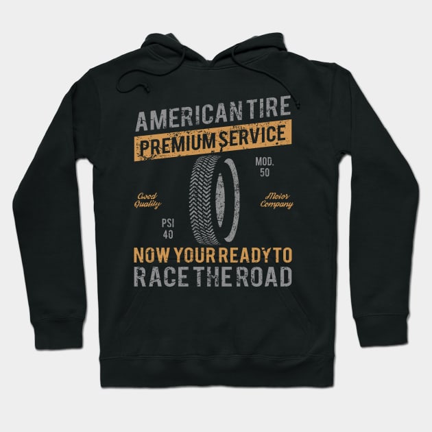 American Tire Race Company Hoodie by JakeRhodes